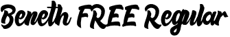 Beneth FREE Regular font | beneth FREE.otf