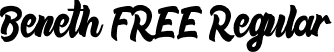 Beneth FREE Regular font | beneth FREE.ttf