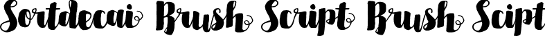 Sortdecai Brush Script Brush Scipt font | Sortdecai Brush Script.ttf