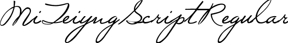 Mi Teiyng Script Regular font | Mi Teiyng Script.ttf