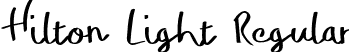 Hilton Light Regular font | Hilton-Light.otf