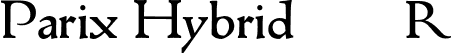 Parix Hybrid 111R font | Parix-Hybrid111R.otf