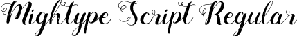 Mightype Script Regular font | Mightype Script.otf