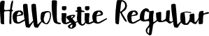 HelloListie Regular font | HelloListie.otf