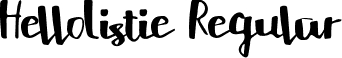 HelloListie Regular font | HelloListie.ttf