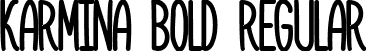 Karmina Bold Regular font | Karmina Bold.otf