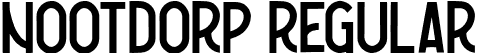 Nootdorp Regular font | Nootdorp Regular Demo.otf