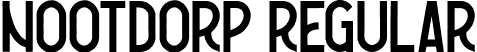 Nootdorp Regular font | Nootdorp Regular Demo.ttf