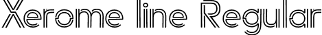 Xerome line Regular font | Xerome-line.otf