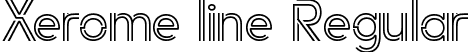 Xerome line Regular font | Xerome-line.ttf