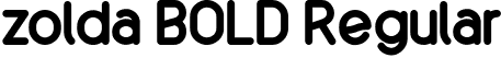 zolda BOLD Regular font | Zolda Bold.otf