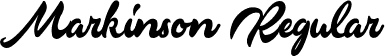 Markinson Regular font | Markinson.otf