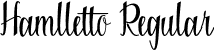 Hamlletto Regular font | Hamlletto.otf