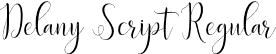 Delany Script Regular font | Delany Script Regular.otf