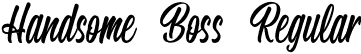 Handsome Boss Regular font | Handsome Boss.otf