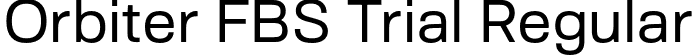 Orbiter FBS Trial Regular font | OrbiterFBSTrial-Regular.otf