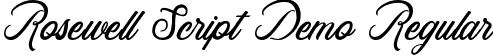 Rosewell Script Demo Regular font | RosewellScriptDemo.ttf