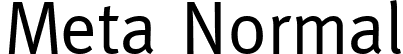 Meta Normal font | meta-normal.ttf