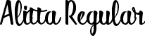 Alitta Regular font | Alitta.otf