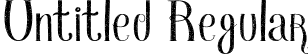 Untitled Regular font | monster.ttf