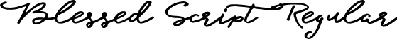 Blessed Script Regular font | BlessedScript-Regular.otf