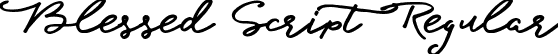 Blessed Script Regular font | BlessedScript-Regular.ttf