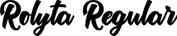 Rolyta Regular font | Rolyta - Demo.ttf