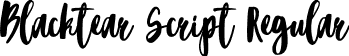 Blacktear Script Regular font | Blacktear Demo.ttf