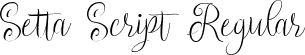 Setta Script Regular font | Setta Script.ttf