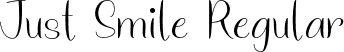 Just Smile Regular font | Just Smile.otf