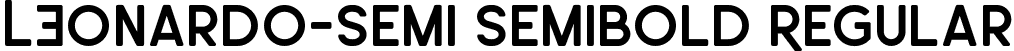 LEonardo-Semi Semibold Regular font | LEonardo-Semi-Semibold.otf