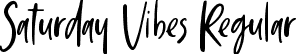 Saturday Vibes Regular font | Saturday Vibes.ttf