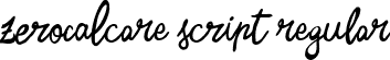 Zerocalcare Script Regular font | Zerocalcare Script.ttf