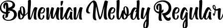 Bohemian Melody Regular font | Bohemian Melody.otf