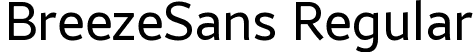 BreezeSans Regular font | BreezeSans-Regular_20150728.ttf