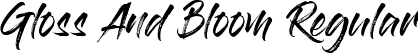 Gloss And Bloom Regular font | Gloss_And_Bloom.ttf