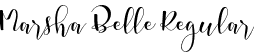 Marsha Belle Regular font | marsha_belle_demo_version.otf