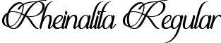 Rheinalita Regular font | Rheinalita.otf