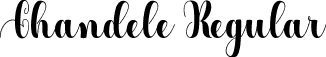 Chandele Regular font | Chandele.ttf