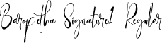 Baropetha Signature1 Regular font | Baropetha Signature1 - TTF.ttf