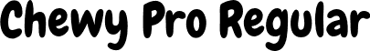 Chewy Pro Regular font | ChewyPro.otf