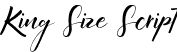 King Size Script font | KingSize-Script.ttf