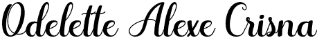 Odelette Alexe Crisna font | Odelette.otf