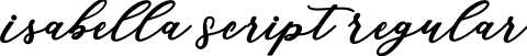 Isabella Script Regular font | Isabella Script.otf