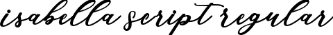 Isabella Script Regular font | Isabella Script.ttf