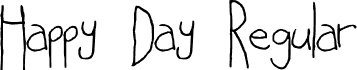 Happy Day Regular font | HappyDay-Regular.ttf