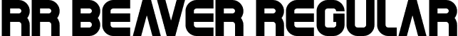 RR Beaver Regular font | beaver.ttf