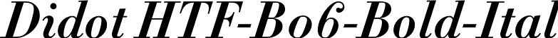 Didot HTF-B06-Bold-Ital font | Didot HTF B06 Bold Italic.otf