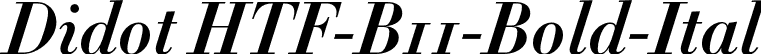 Didot HTF-B11-Bold-Ital font | Didot HTF B11 Bold Italic.otf