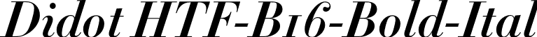 Didot HTF-B16-Bold-Ital font | Didot HTF B16 Bold Italic.otf